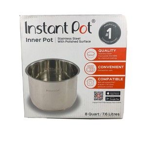 Genuine Instant Pot Stainless Steel Inner Cooking Pot - 8 Quart